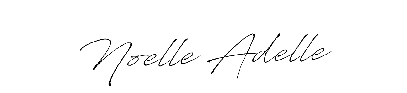 Make a beautiful signature design for name Noelle Adelle. With this signature (Antro_Vectra) style, you can create a handwritten signature for free. Noelle Adelle signature style 6 images and pictures png