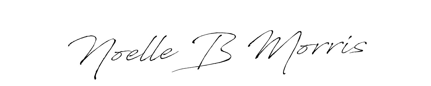 Design your own signature with our free online signature maker. With this signature software, you can create a handwritten (Antro_Vectra) signature for name Noelle B Morris. Noelle B Morris signature style 6 images and pictures png