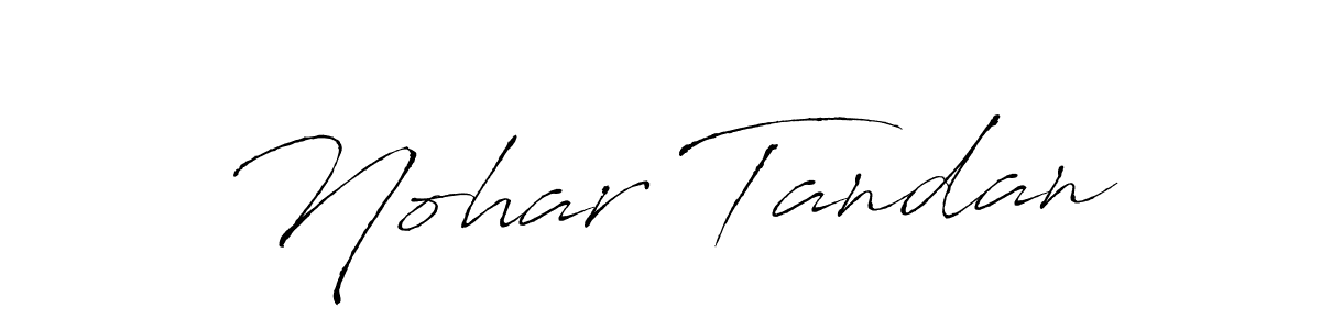 Design your own signature with our free online signature maker. With this signature software, you can create a handwritten (Antro_Vectra) signature for name Nohar Tandan. Nohar Tandan signature style 6 images and pictures png