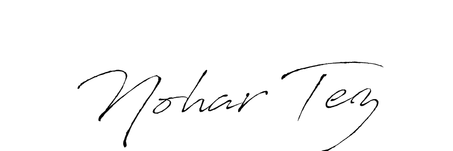 Similarly Antro_Vectra is the best handwritten signature design. Signature creator online .You can use it as an online autograph creator for name Nohar Tez. Nohar Tez signature style 6 images and pictures png