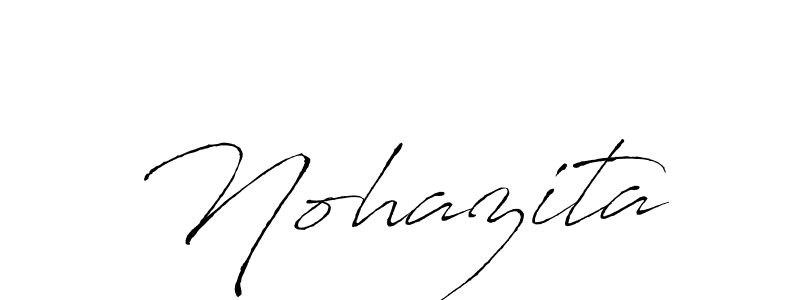 Make a beautiful signature design for name Nohazita. With this signature (Antro_Vectra) style, you can create a handwritten signature for free. Nohazita signature style 6 images and pictures png