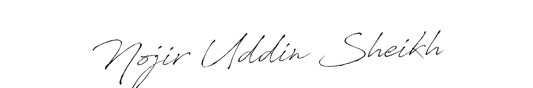 This is the best signature style for the Nojir Uddin Sheikh name. Also you like these signature font (Antro_Vectra). Mix name signature. Nojir Uddin Sheikh signature style 6 images and pictures png