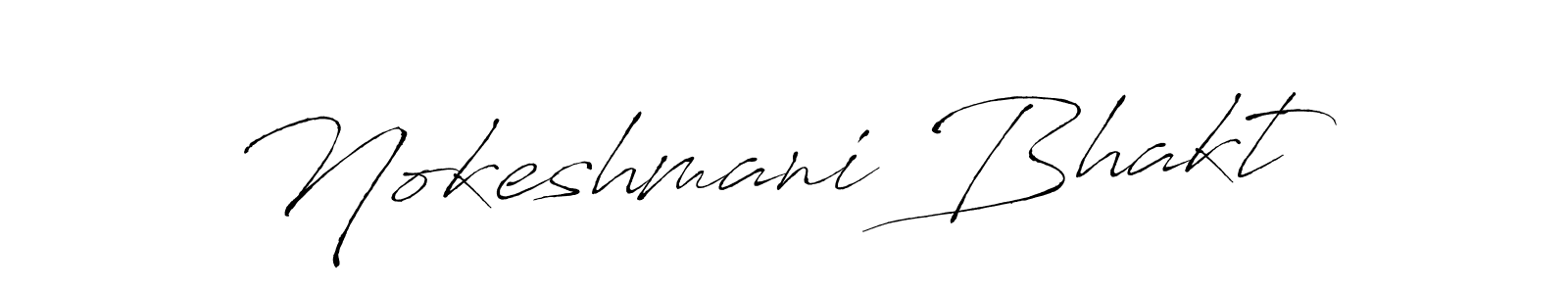 Also You can easily find your signature by using the search form. We will create Nokeshmani Bhakt name handwritten signature images for you free of cost using Antro_Vectra sign style. Nokeshmani Bhakt signature style 6 images and pictures png