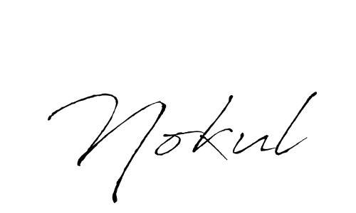 Also we have Nokul name is the best signature style. Create professional handwritten signature collection using Antro_Vectra autograph style. Nokul signature style 6 images and pictures png