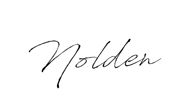 Make a beautiful signature design for name Nolden. With this signature (Antro_Vectra) style, you can create a handwritten signature for free. Nolden signature style 6 images and pictures png