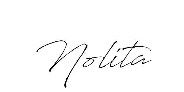 Use a signature maker to create a handwritten signature online. With this signature software, you can design (Antro_Vectra) your own signature for name Nolita. Nolita signature style 6 images and pictures png