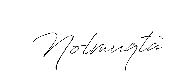 Nolmuqta stylish signature style. Best Handwritten Sign (Antro_Vectra) for my name. Handwritten Signature Collection Ideas for my name Nolmuqta. Nolmuqta signature style 6 images and pictures png