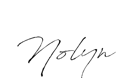 Design your own signature with our free online signature maker. With this signature software, you can create a handwritten (Antro_Vectra) signature for name Nolyn. Nolyn signature style 6 images and pictures png