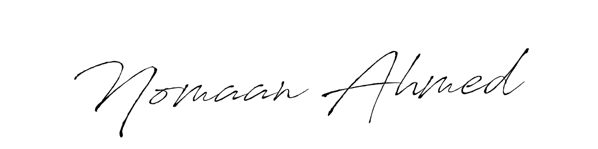 It looks lik you need a new signature style for name Nomaan Ahmed. Design unique handwritten (Antro_Vectra) signature with our free signature maker in just a few clicks. Nomaan Ahmed signature style 6 images and pictures png