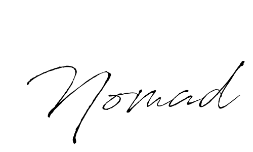Use a signature maker to create a handwritten signature online. With this signature software, you can design (Antro_Vectra) your own signature for name Nomad. Nomad signature style 6 images and pictures png