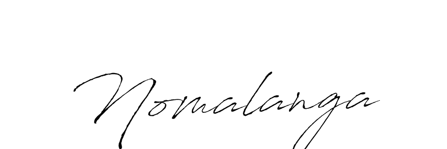 Design your own signature with our free online signature maker. With this signature software, you can create a handwritten (Antro_Vectra) signature for name Nomalanga. Nomalanga signature style 6 images and pictures png