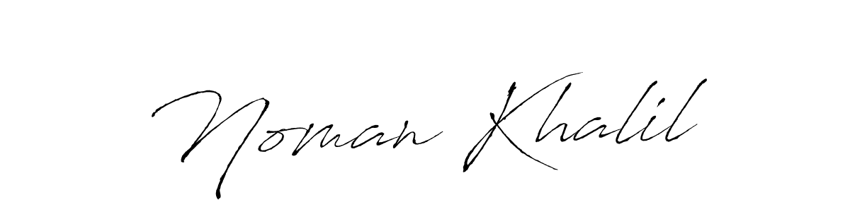 Design your own signature with our free online signature maker. With this signature software, you can create a handwritten (Antro_Vectra) signature for name Noman Khalil. Noman Khalil signature style 6 images and pictures png