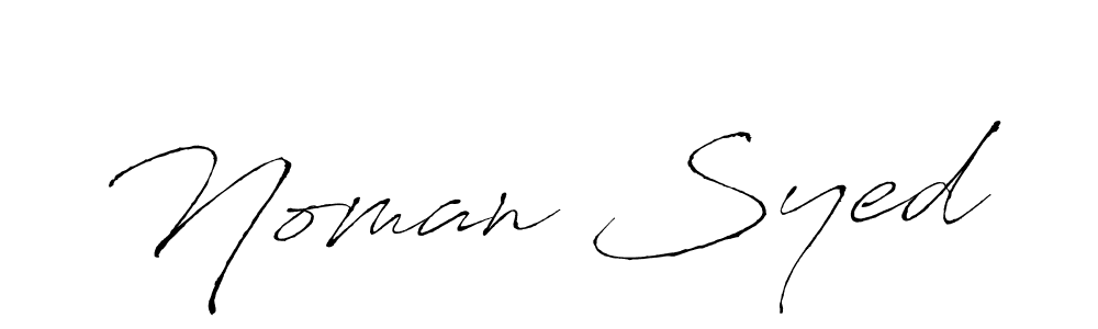 Make a beautiful signature design for name Noman Syed. With this signature (Antro_Vectra) style, you can create a handwritten signature for free. Noman Syed signature style 6 images and pictures png