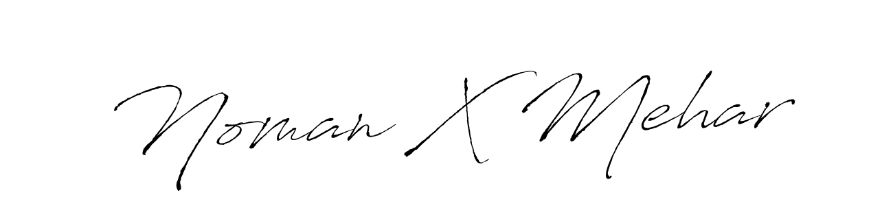 Create a beautiful signature design for name Noman X Mehar. With this signature (Antro_Vectra) fonts, you can make a handwritten signature for free. Noman X Mehar signature style 6 images and pictures png