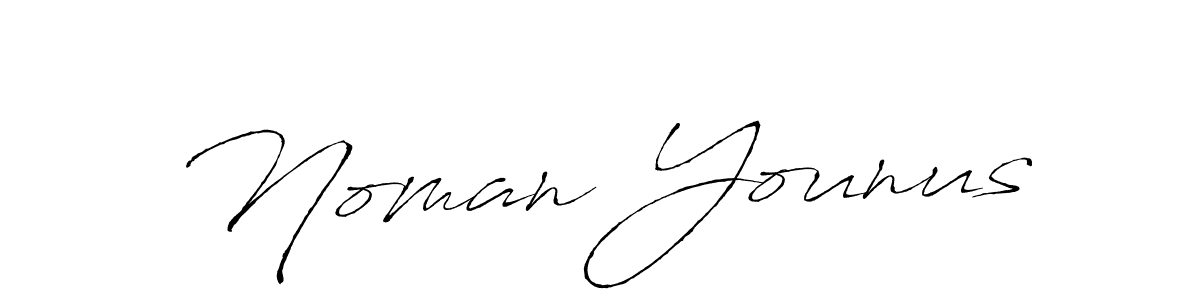 Design your own signature with our free online signature maker. With this signature software, you can create a handwritten (Antro_Vectra) signature for name Noman Younus. Noman Younus signature style 6 images and pictures png