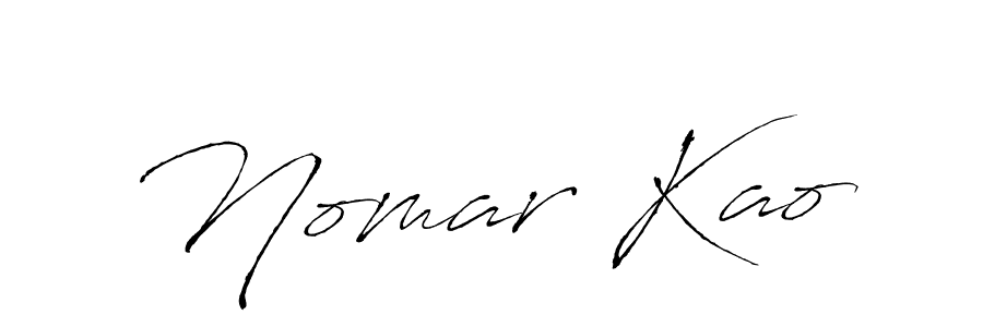 You should practise on your own different ways (Antro_Vectra) to write your name (Nomar Kao) in signature. don't let someone else do it for you. Nomar Kao signature style 6 images and pictures png