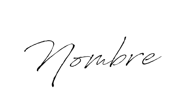 Create a beautiful signature design for name Nombre. With this signature (Antro_Vectra) fonts, you can make a handwritten signature for free. Nombre signature style 6 images and pictures png