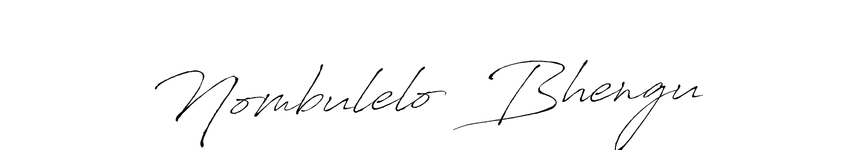 Antro_Vectra is a professional signature style that is perfect for those who want to add a touch of class to their signature. It is also a great choice for those who want to make their signature more unique. Get Nombulelo  Bhengu name to fancy signature for free. Nombulelo  Bhengu signature style 6 images and pictures png