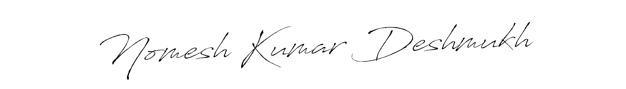 Make a beautiful signature design for name Nomesh Kumar Deshmukh. Use this online signature maker to create a handwritten signature for free. Nomesh Kumar Deshmukh signature style 6 images and pictures png