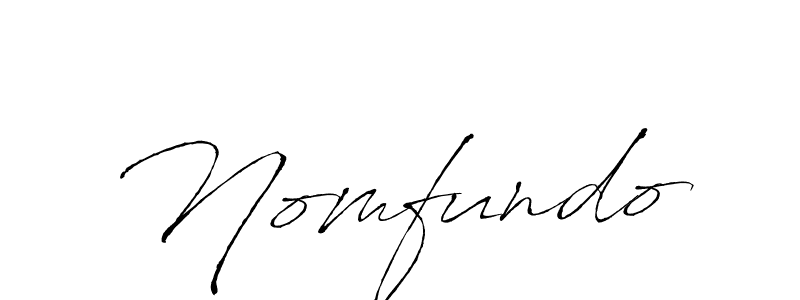 How to make Nomfundo signature? Antro_Vectra is a professional autograph style. Create handwritten signature for Nomfundo name. Nomfundo signature style 6 images and pictures png