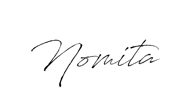 Similarly Antro_Vectra is the best handwritten signature design. Signature creator online .You can use it as an online autograph creator for name Nomita. Nomita signature style 6 images and pictures png