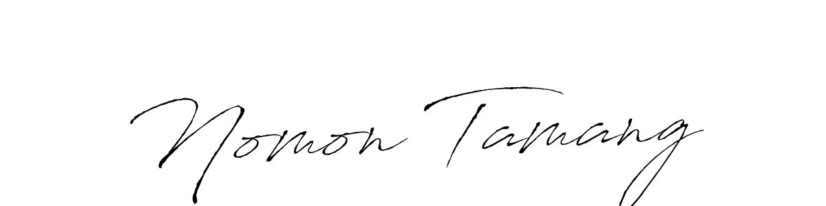 You should practise on your own different ways (Antro_Vectra) to write your name (Nomon Tamang) in signature. don't let someone else do it for you. Nomon Tamang signature style 6 images and pictures png