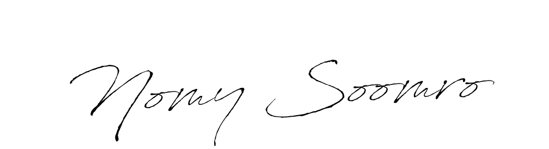 Also we have Nomy Soomro name is the best signature style. Create professional handwritten signature collection using Antro_Vectra autograph style. Nomy Soomro signature style 6 images and pictures png