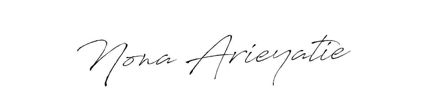 How to make Nona Arieyatie signature? Antro_Vectra is a professional autograph style. Create handwritten signature for Nona Arieyatie name. Nona Arieyatie signature style 6 images and pictures png