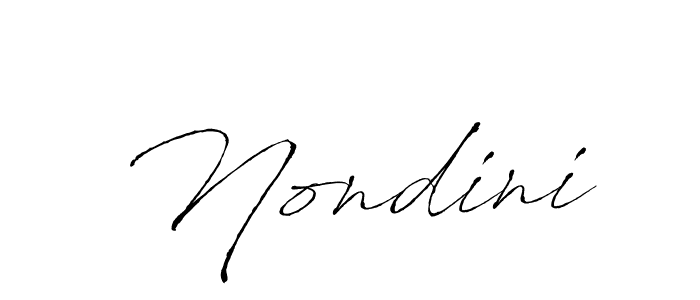 How to make Nondini name signature. Use Antro_Vectra style for creating short signs online. This is the latest handwritten sign. Nondini signature style 6 images and pictures png