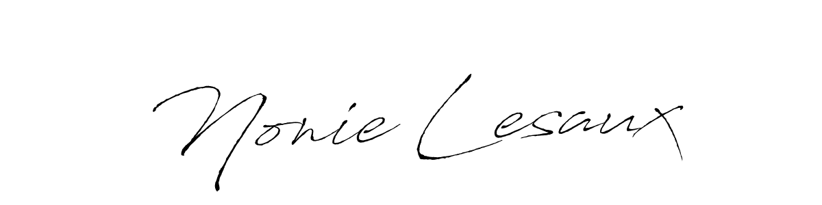 Make a beautiful signature design for name Nonie Lesaux. Use this online signature maker to create a handwritten signature for free. Nonie Lesaux signature style 6 images and pictures png