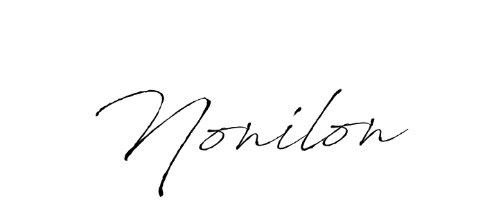 Design your own signature with our free online signature maker. With this signature software, you can create a handwritten (Antro_Vectra) signature for name Nonilon. Nonilon signature style 6 images and pictures png