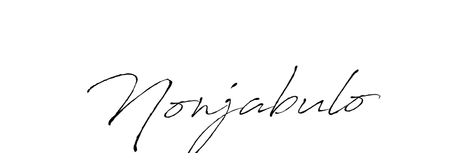 You should practise on your own different ways (Antro_Vectra) to write your name (Nonjabulo) in signature. don't let someone else do it for you. Nonjabulo signature style 6 images and pictures png