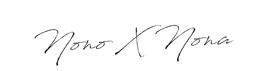 if you are searching for the best signature style for your name Nono X Nona. so please give up your signature search. here we have designed multiple signature styles  using Antro_Vectra. Nono X Nona signature style 6 images and pictures png