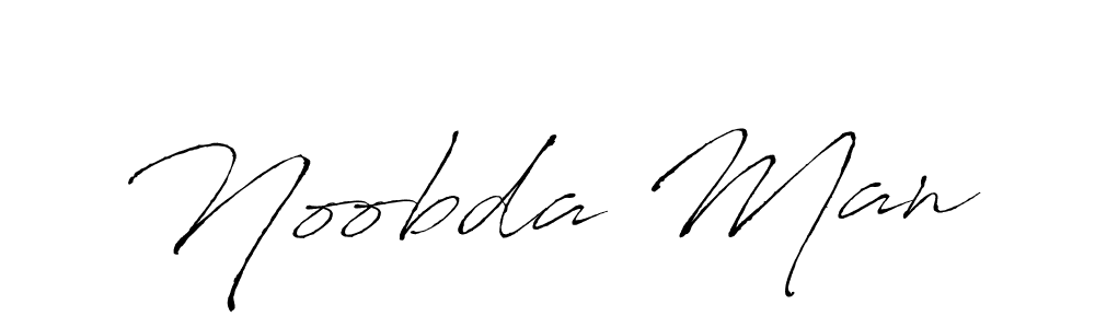 Make a beautiful signature design for name Noobda Man. With this signature (Antro_Vectra) style, you can create a handwritten signature for free. Noobda Man signature style 6 images and pictures png