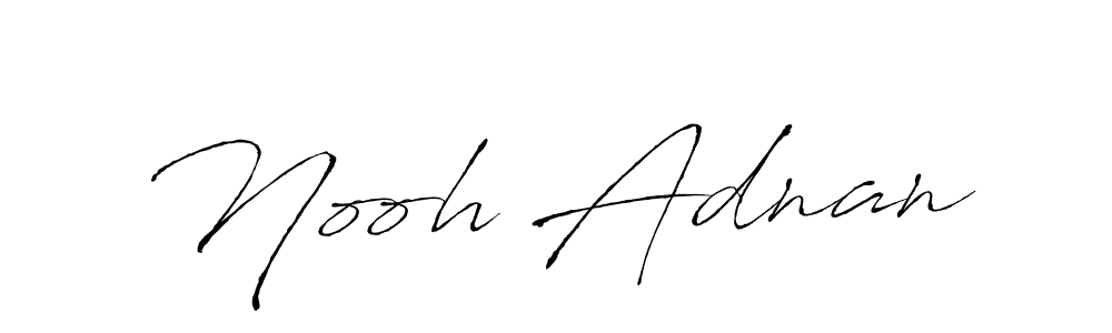 Make a beautiful signature design for name Nooh Adnan. Use this online signature maker to create a handwritten signature for free. Nooh Adnan signature style 6 images and pictures png