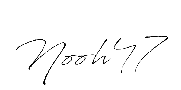 Create a beautiful signature design for name Nooh47. With this signature (Antro_Vectra) fonts, you can make a handwritten signature for free. Nooh47 signature style 6 images and pictures png