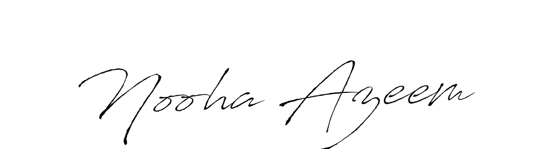 Also we have Nooha Azeem name is the best signature style. Create professional handwritten signature collection using Antro_Vectra autograph style. Nooha Azeem signature style 6 images and pictures png