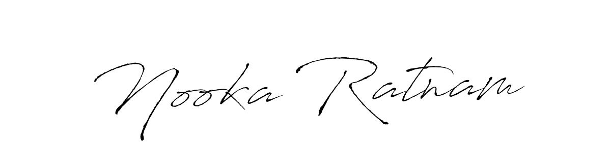 Nooka Ratnam stylish signature style. Best Handwritten Sign (Antro_Vectra) for my name. Handwritten Signature Collection Ideas for my name Nooka Ratnam. Nooka Ratnam signature style 6 images and pictures png