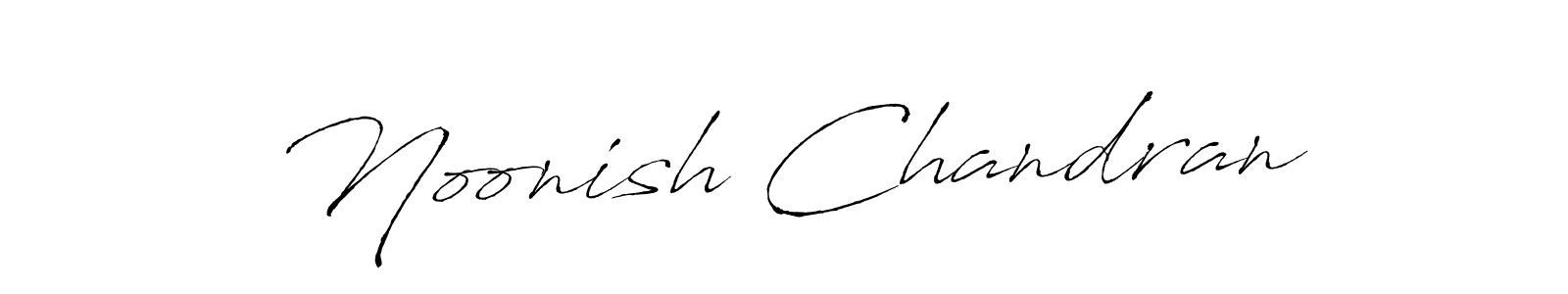 You can use this online signature creator to create a handwritten signature for the name Noonish Chandran. This is the best online autograph maker. Noonish Chandran signature style 6 images and pictures png