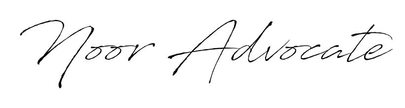 How to make Noor Advocate signature? Antro_Vectra is a professional autograph style. Create handwritten signature for Noor Advocate name. Noor Advocate signature style 6 images and pictures png