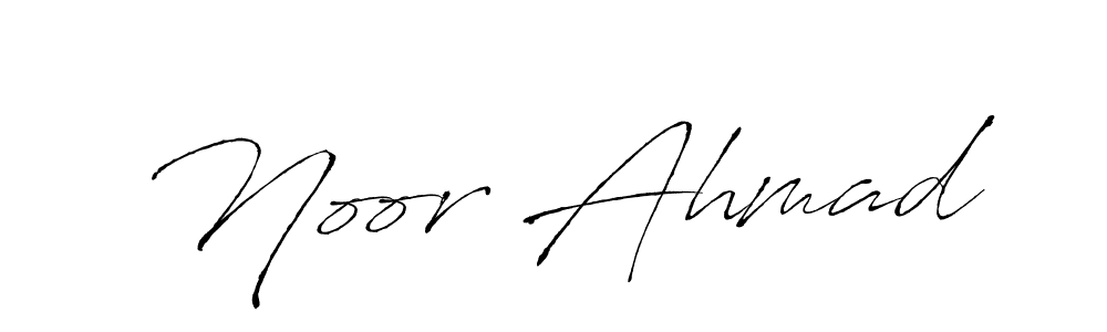 Noor Ahmad stylish signature style. Best Handwritten Sign (Antro_Vectra) for my name. Handwritten Signature Collection Ideas for my name Noor Ahmad. Noor Ahmad signature style 6 images and pictures png