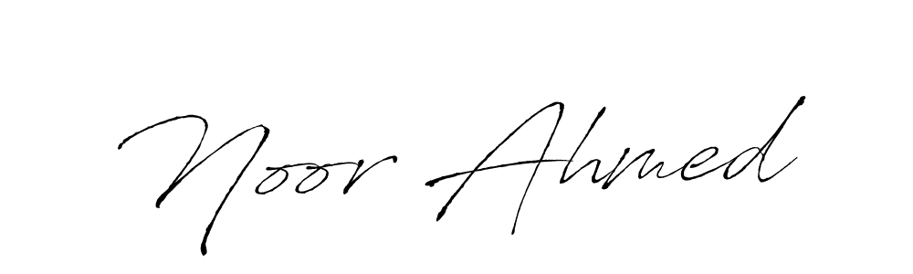 How to make Noor Ahmed name signature. Use Antro_Vectra style for creating short signs online. This is the latest handwritten sign. Noor Ahmed signature style 6 images and pictures png