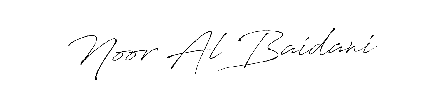 Also we have Noor Al Baidani name is the best signature style. Create professional handwritten signature collection using Antro_Vectra autograph style. Noor Al Baidani signature style 6 images and pictures png