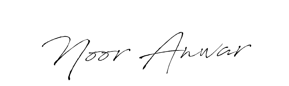 Make a beautiful signature design for name Noor Anwar. With this signature (Antro_Vectra) style, you can create a handwritten signature for free. Noor Anwar signature style 6 images and pictures png