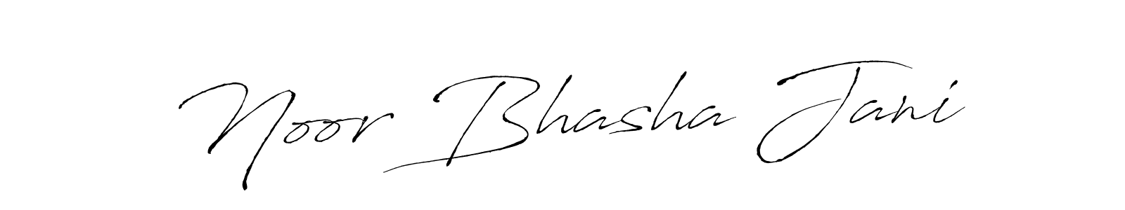 Noor Bhasha Jani stylish signature style. Best Handwritten Sign (Antro_Vectra) for my name. Handwritten Signature Collection Ideas for my name Noor Bhasha Jani. Noor Bhasha Jani signature style 6 images and pictures png