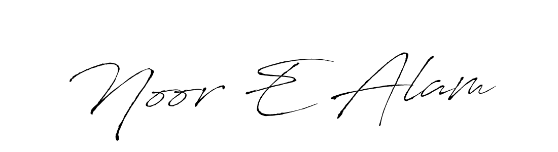 Create a beautiful signature design for name Noor E Alam. With this signature (Antro_Vectra) fonts, you can make a handwritten signature for free. Noor E Alam signature style 6 images and pictures png