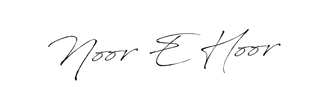 Design your own signature with our free online signature maker. With this signature software, you can create a handwritten (Antro_Vectra) signature for name Noor E Hoor. Noor E Hoor signature style 6 images and pictures png