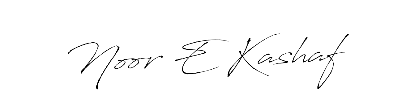 Design your own signature with our free online signature maker. With this signature software, you can create a handwritten (Antro_Vectra) signature for name Noor E Kashaf. Noor E Kashaf signature style 6 images and pictures png