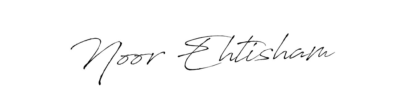 How to make Noor Ehtisham name signature. Use Antro_Vectra style for creating short signs online. This is the latest handwritten sign. Noor Ehtisham signature style 6 images and pictures png
