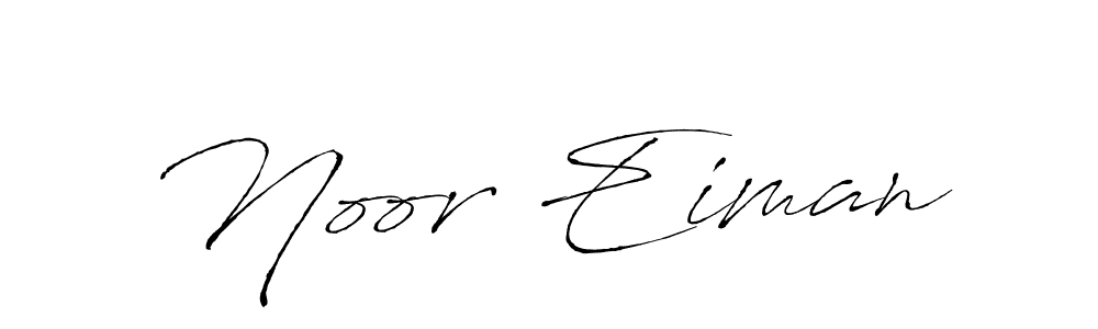 Use a signature maker to create a handwritten signature online. With this signature software, you can design (Antro_Vectra) your own signature for name Noor Eiman. Noor Eiman signature style 6 images and pictures png